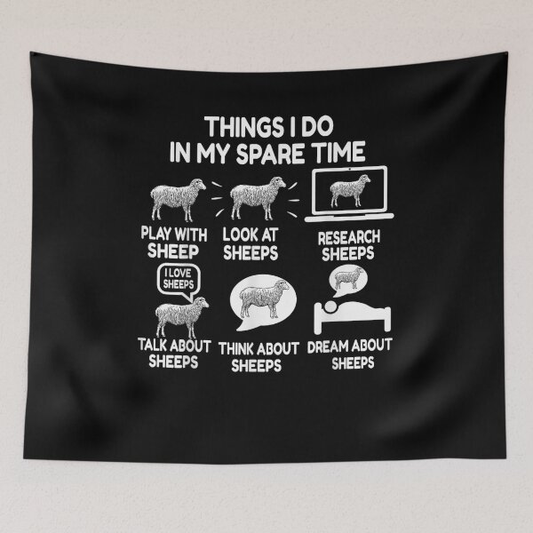 Item preview, Things I Do In My Spare Time Play With Sheep Funny Gift designed and sold by MerchDeviant.