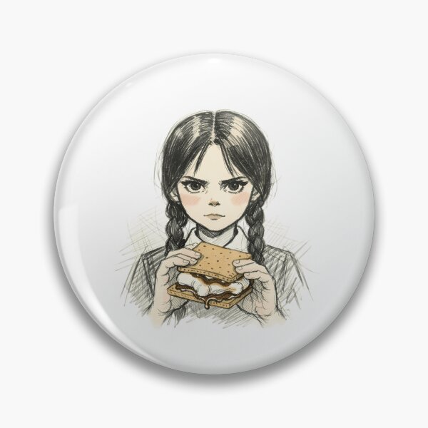 Item preview, GOTH GIRL WITH SMORE designed and sold by LIS AND MELIVERSO.