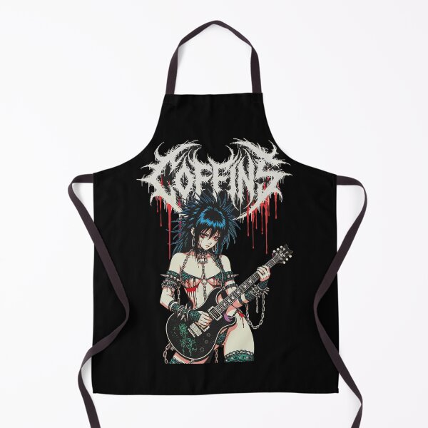 Item preview, Sonic Carnage - Heavy Metal Guitarist Anime Girl designed and sold by CoffinsArt.