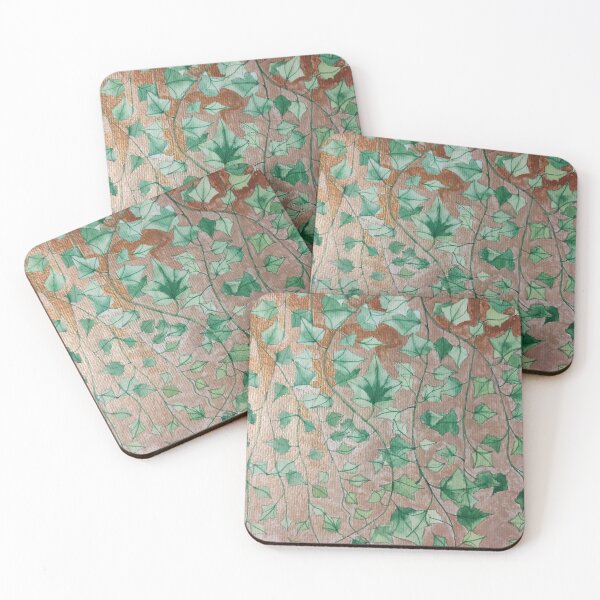 Item preview, Ivy painting with gold background  designed and sold by esvb.