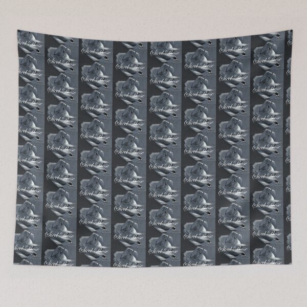 Item preview, Steel Rose - Modern Abstract Steel Blue Grey Rose with Text designed and sold by ABG Inspirational Art.