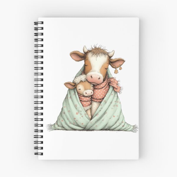 Artikelvorschau, Mutter und Kalb – Kuscheldecken-Illustration entworfen und verkauft von Saxon Designs.