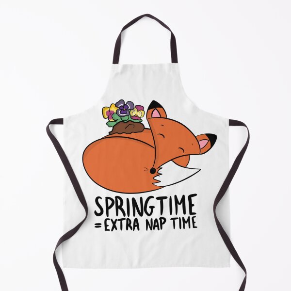 Item preview, Springtime Equals Extra Nap Time Lazy Fox with Flowers designed and sold by DesignFreakArt.