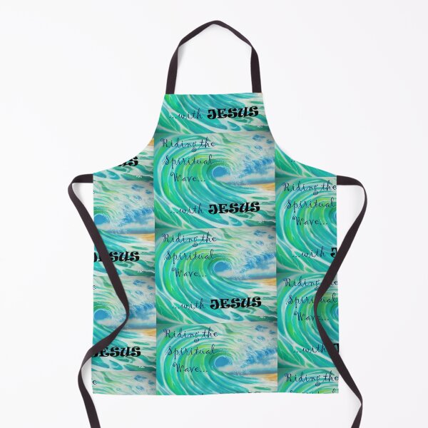 Item preview, Riding the Spiritual Wave- Jesus Ocean Art -Christian Themed designed and sold by ABG Inspirational Art.