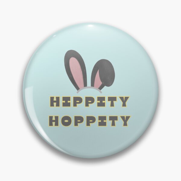 Item preview, Hippity Hoppity Easter Bunny Grey Text Yellow Spring Stickers Prints Posters Wall Art Magnet Home Coffee Cup Decoration TShirt Stationary Notebook Magnet Hat Kitchen Work School Office Redbubble Shop designed and sold by Saritas Boutique Shop.