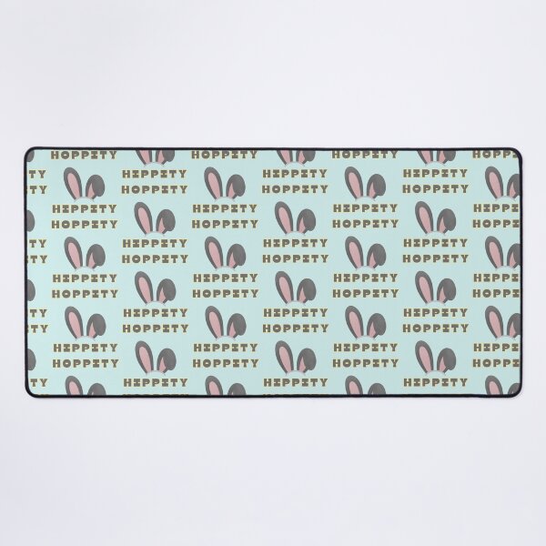 Item preview, Hippity Hoppity Easter Bunny Grey Text Yellow Spring Stickers Prints Posters Wall Art Magnet Home Coffee Cup Decoration TShirt Stationary Notebook Magnet Hat Kitchen Work School Office Redbubble Shop designed and sold by Saritas Boutique Shop.