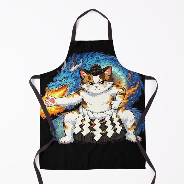 Item preview, Fierce Dragon Yokozuna Cat designed and sold by KitSumo.