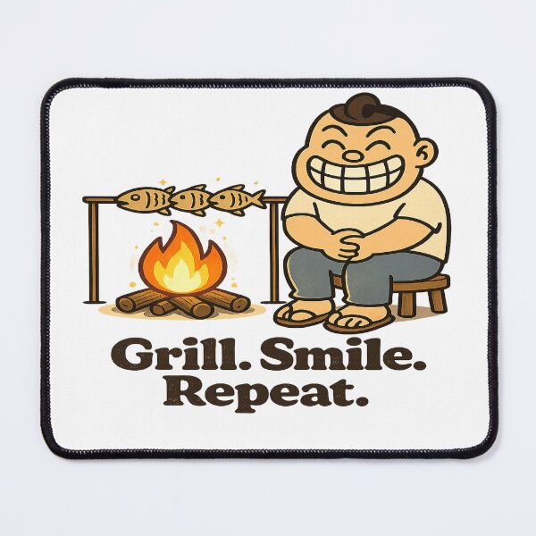 Item preview, Smile grill repeat designed and sold by ARTGENERATESART.