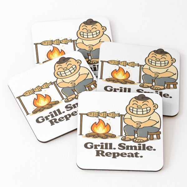 Item preview, Smile grill repeat  designed and sold by ARTGENERATESART.