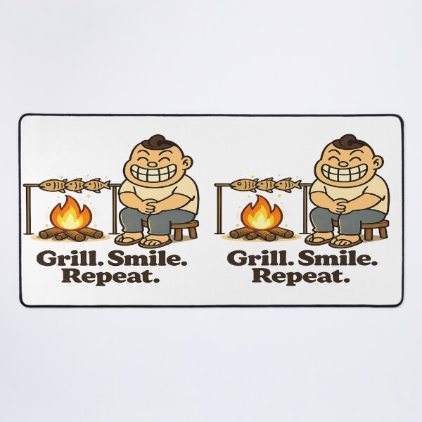 Item preview, Smile grill repeat designed and sold by ARTGENERATESART.
