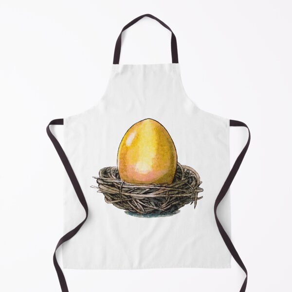 Item preview, Yellow Easter Egg in a Hay Nest - Watercolor handrawn illustration designed and sold by AquarellChill.