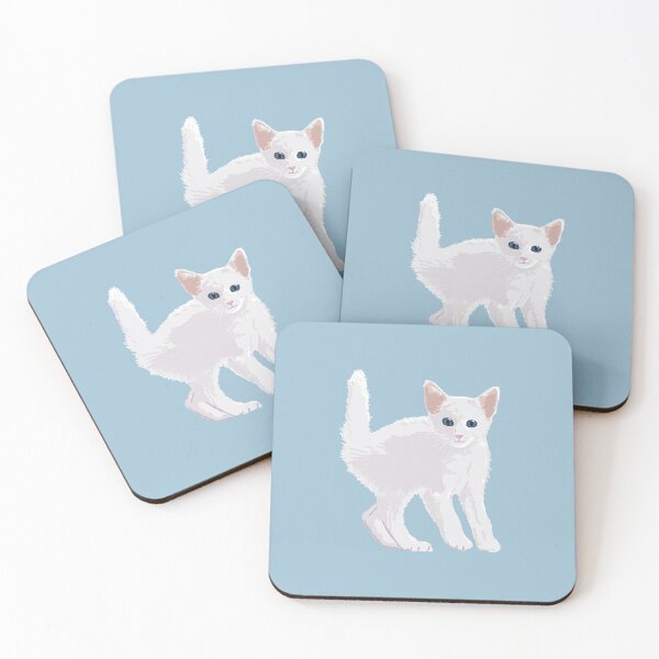 Item preview, Little white kitten designed and sold by helengarvey.