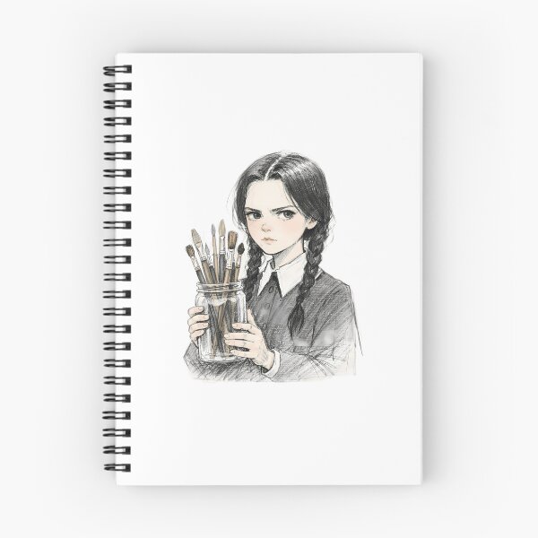 Item preview, GOTH GIRL WITH PAINT BRUSHES designed and sold by LIS AND MELIVERSO.