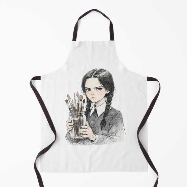 Item preview, GOTH GIRL WITH PAINT BRUSHES designed and sold by LIS AND MELIVERSO.