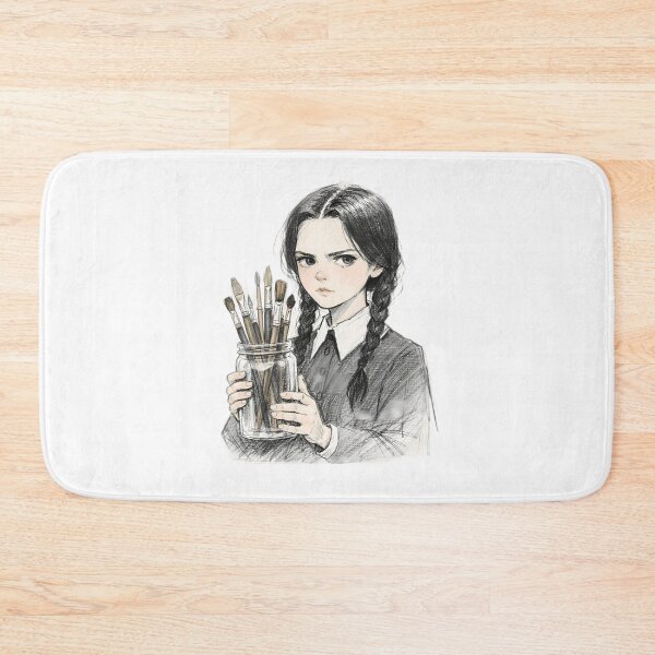 Item preview, GOTH GIRL WITH PAINT BRUSHES designed and sold by LIS AND MELIVERSO.
