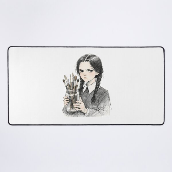 Item preview, GOTH GIRL WITH PAINT BRUSHES designed and sold by LIS AND MELIVERSO.
