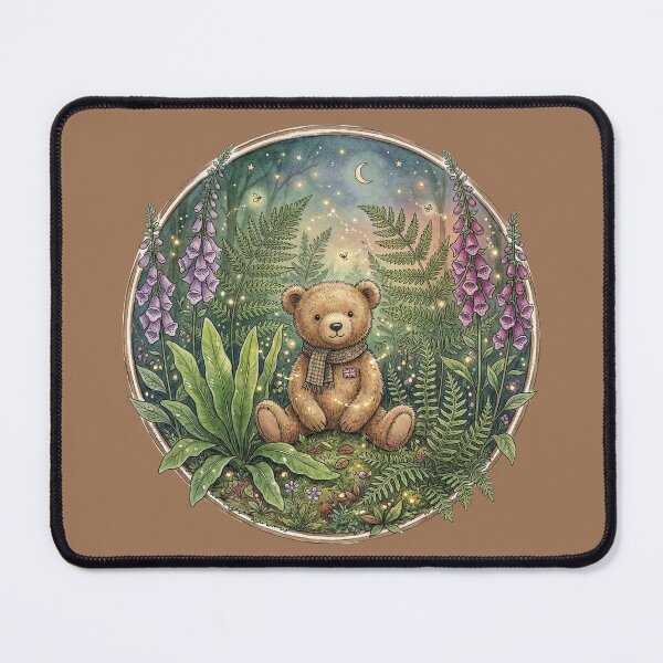 Item preview, Midsummer Eve Fern Seed Bear - Whimsical British Folklore Art designed and sold by Englandbear.