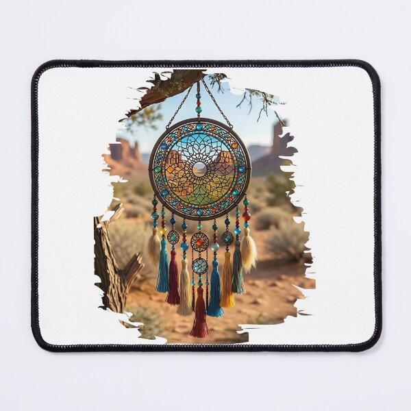 Item preview, Modern Stained Glass Dream catcher Botanical Collection designed and sold by Luppuss.