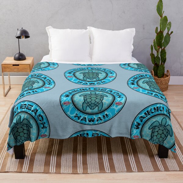 Item preview, Waikiki Beach Hawaii sea turtle vintage designed and sold by studioss76.