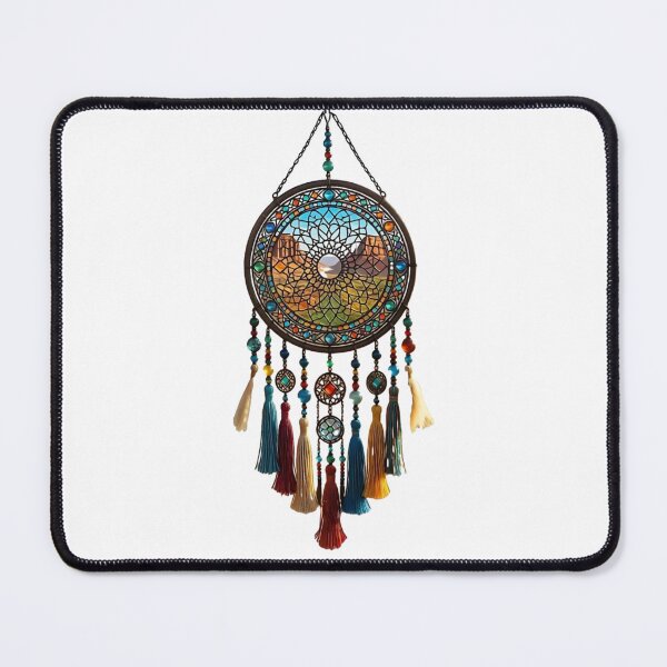 Item preview, Modern Stained Glass Dream catcher Botanical Collection designed and sold by Luppuss.