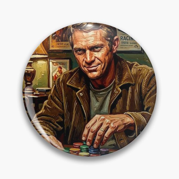 Item preview, The Gamblers: James Dean & Steve McQueen Midnight Poker Impasto designed and sold by Art's Diner.