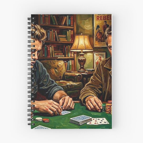 Item preview, The Gamblers: James Dean & Steve McQueen Midnight Poker Impasto designed and sold by Art's Diner.