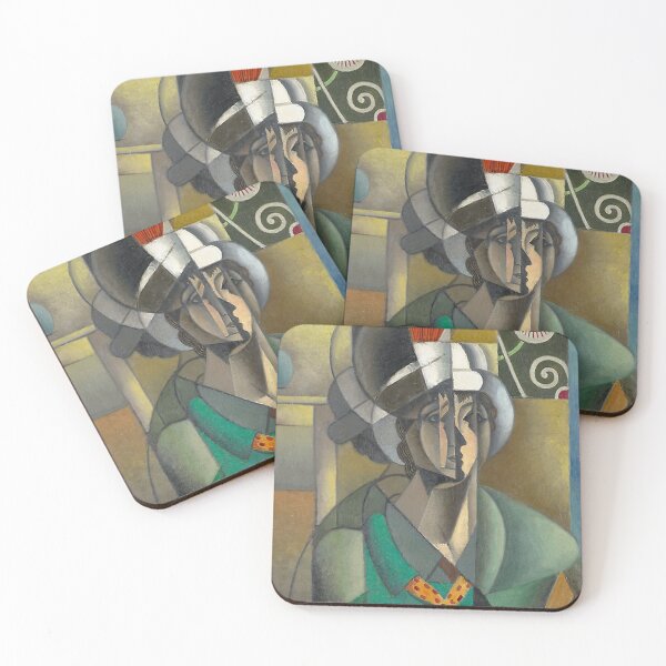 Item preview, Cubist Painting Style Fragmented Female Portrait for Modern Art Enthusiasts designed and sold by RickE.