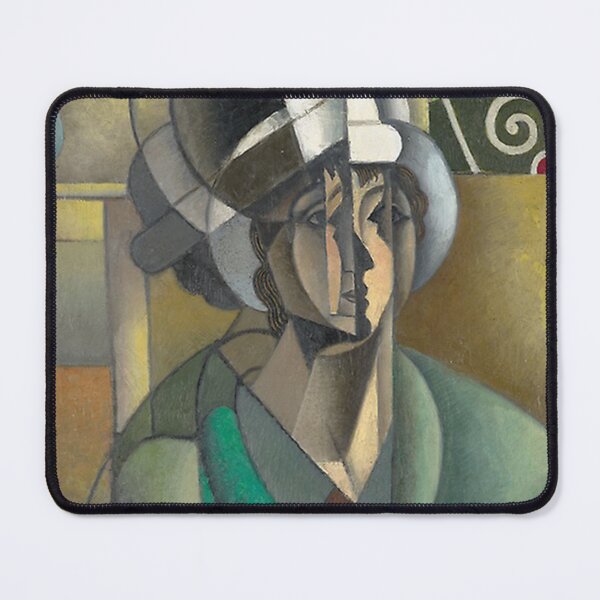 Item preview, Cubist Painting Style Fragmented Female Portrait for Modern Art Enthusiasts designed and sold by RickE.