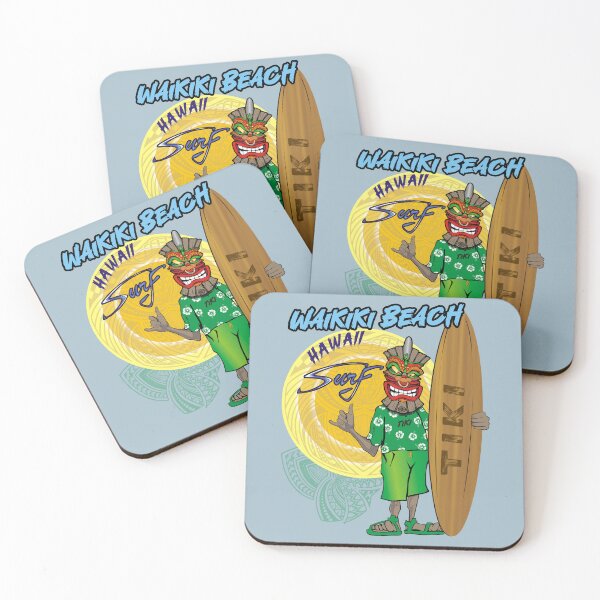 Item preview, Waikiki Beach Hawaii Tiki Surf vintage designed and sold by studioss76.