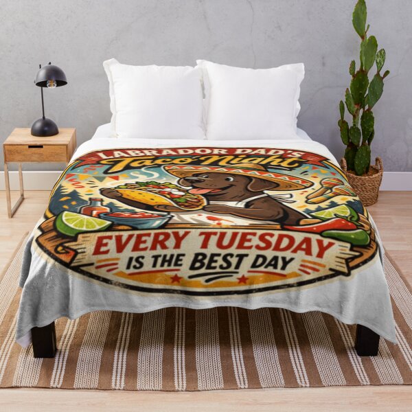 Item preview, Labrador Dad's Taco Night | Chocolate Lab Sombrero Vintage Badge | Funny Dog Taco Lover Gift designed and sold by PawPrintCustom.