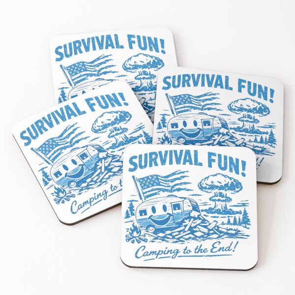Item preview, Retro Atomic Camping Survival Illustration designed and sold by FireScreen.