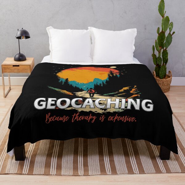 Item preview, Geocaching Because Therapy Is Expensive – Funny Outdoor Adventure Design designed and sold by ArcticFoxStudio.