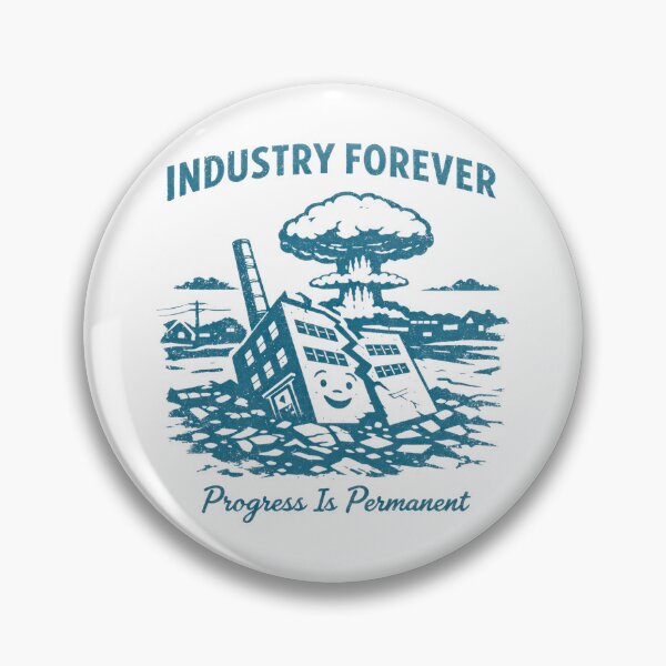 Item preview, Retro Atomic Factory Collapse Illustration designed and sold by FireScreen.