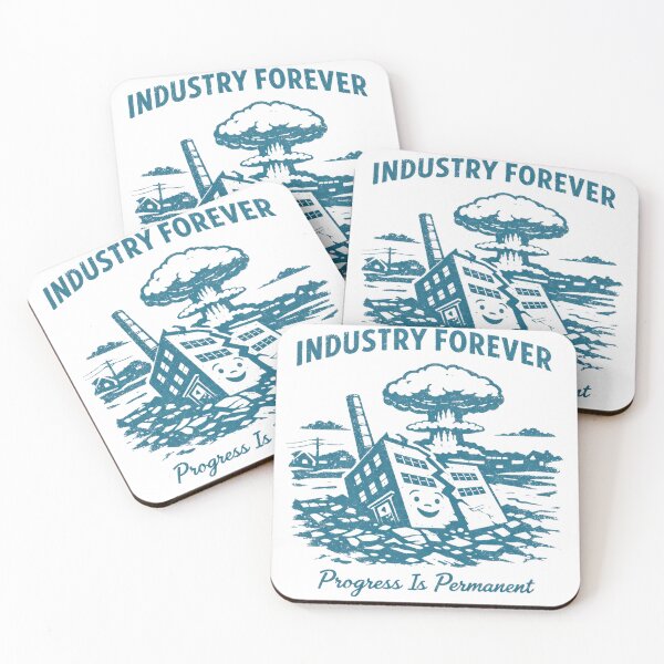 Item preview, Retro Atomic Factory Collapse Illustration designed and sold by FireScreen.
