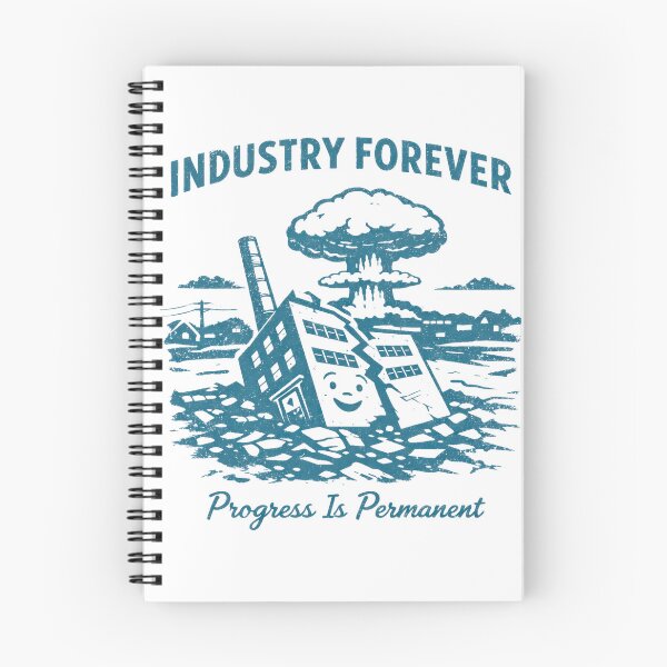 Item preview, Retro Atomic Factory Collapse Illustration designed and sold by FireScreen.
