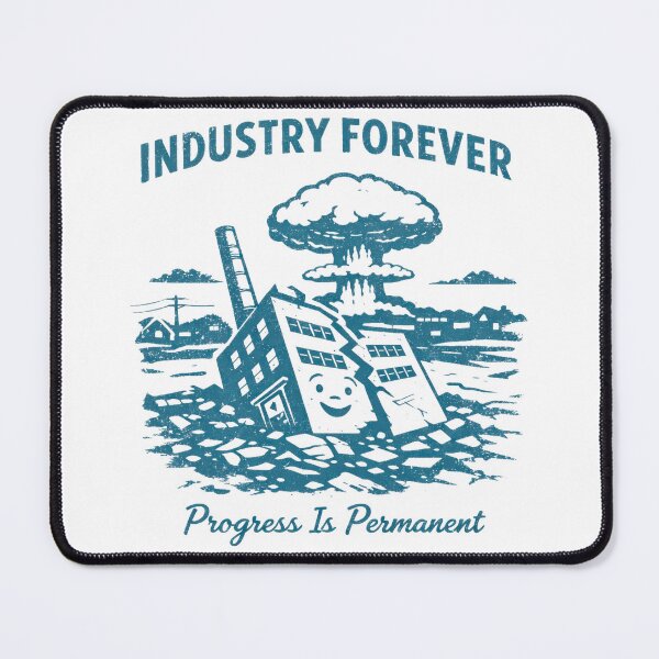 Item preview, Retro Atomic Factory Collapse Illustration designed and sold by FireScreen.