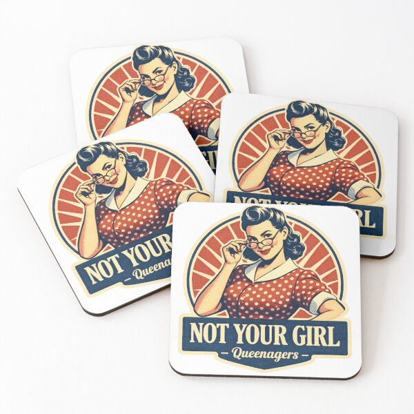 Item preview, Not Your Girl - Queenager- mug, Sticker & Shirt designed and sold by Quietest Riot.