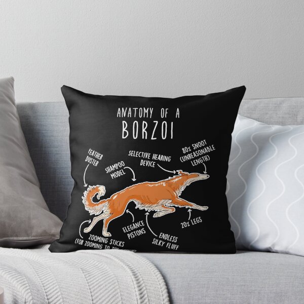 Item preview, Red Borzoi Dog Anatomy designed and sold by Clara Hollins.
