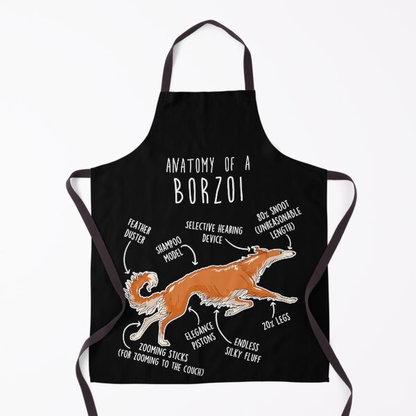 Item preview, Red Borzoi Dog Anatomy designed and sold by Clara Hollins.