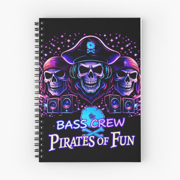 Item preview, Bass Crew Pirates of Fun – Neon Pirate Rave Crew designed and sold by leyfinder.