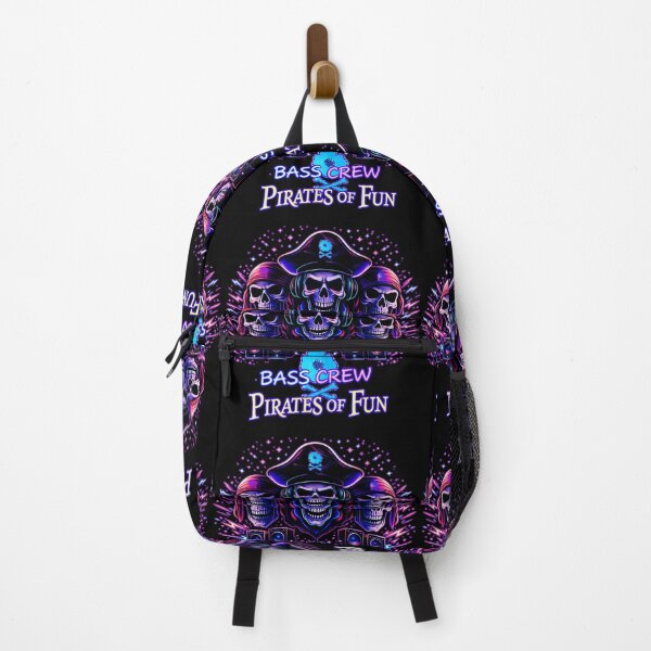 Item preview, Bass Crew Pirates of Fun – Neon Pirate Rave Crew designed and sold by leyfinder.