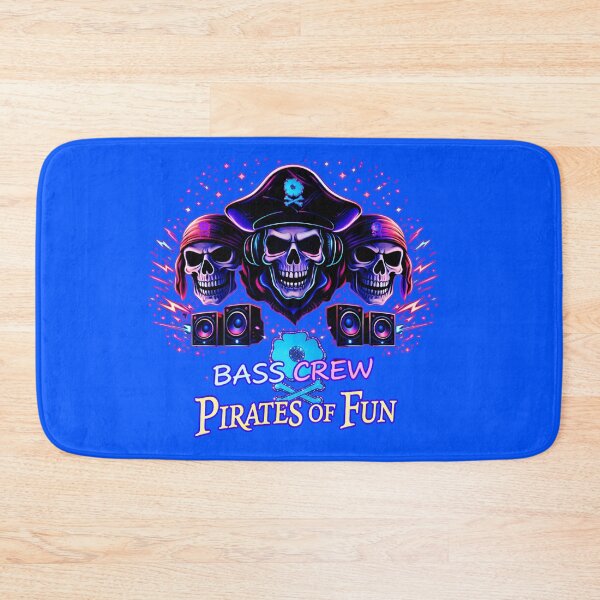 Item preview, Bass Crew Pirates of Fun – Neon Pirate Rave Crew designed and sold by leyfinder.