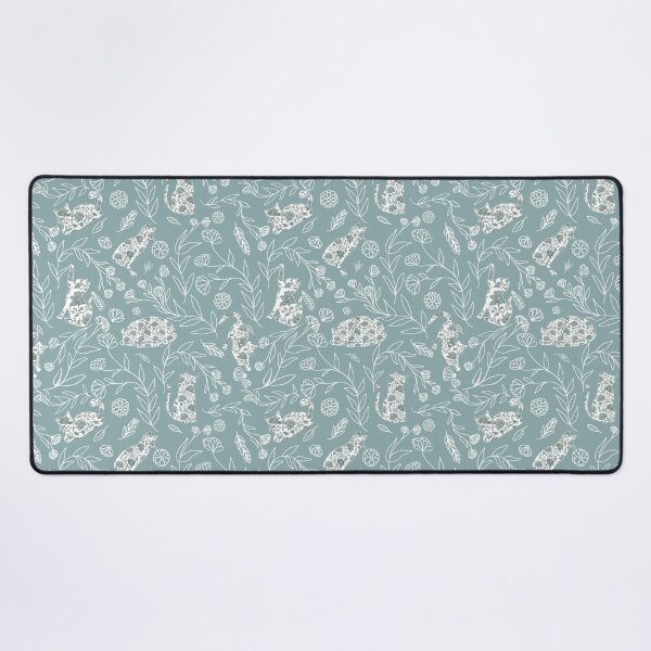Item preview, Vintage Floral Cat Toile Botanical Pattern designed and sold by Seamlessly Buffalo.