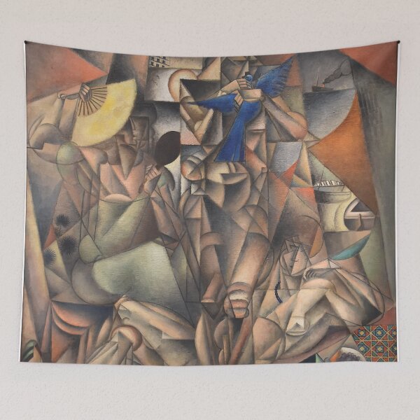 Item preview, Cubist Painting Style Abstract Multi-Figure Composition for Modern Art Collectors designed and sold by RickE.