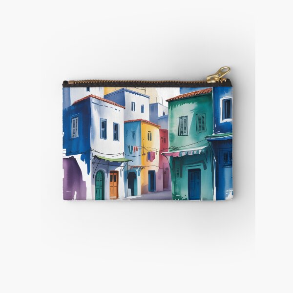 Item preview, Tanger | Tanger Morocco Blue Medina Watercolor Art designed and sold by JessArty ⭐⭐⭐⭐⭐.