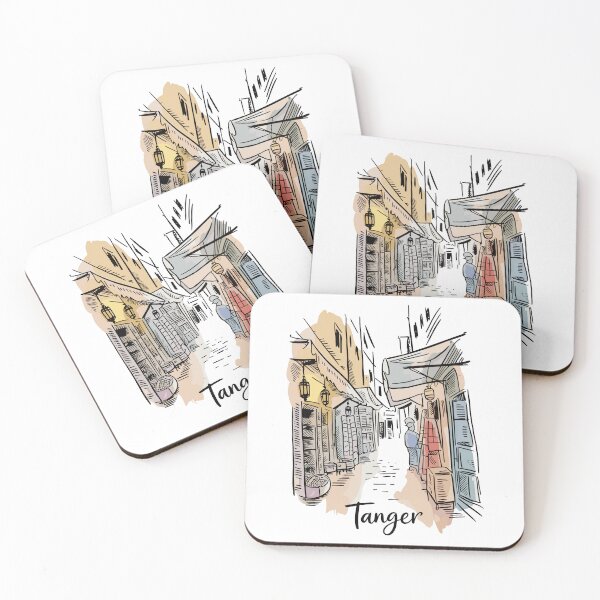 Item preview,  Tanger | Tanger Morocco Urban Sketch Art | Vintage Medina Travel designed and sold by JessArty ⭐⭐⭐⭐⭐.