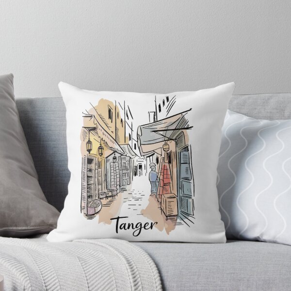 Item preview,  Tanger | Tanger Morocco Urban Sketch Art | Vintage Medina Travel designed and sold by JessArty ⭐⭐⭐⭐⭐.