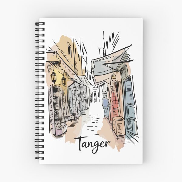 Item preview,  Tanger | Tanger Morocco Urban Sketch Art | Vintage Medina Travel designed and sold by JessArty ⭐⭐⭐⭐⭐.