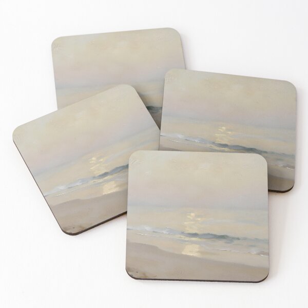 Item preview, Soft Shoreline Morning – Neutral Coastal Wall Art designed and sold by AnimalAirtistry.