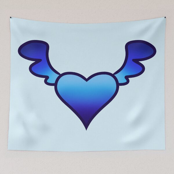 Item preview, Flying Blue Heart designed and sold by marley-seraph.